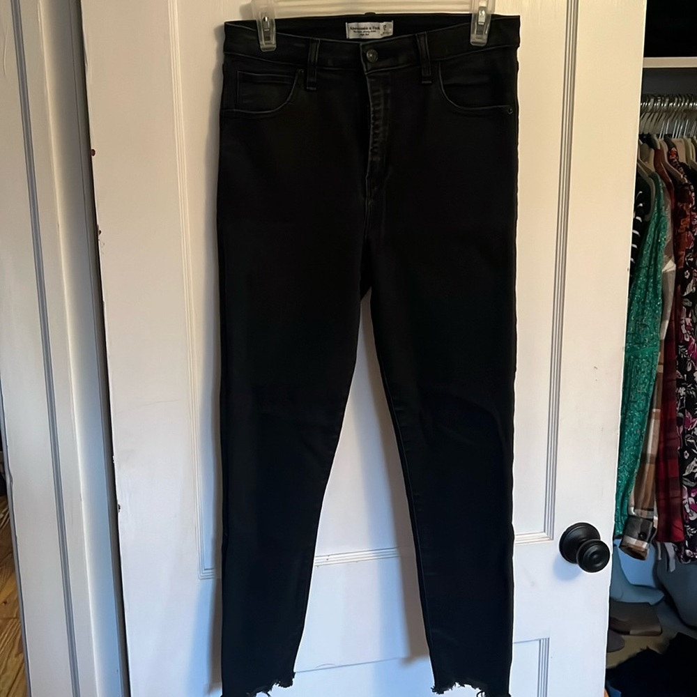 Black Abercrombie skinny jeans